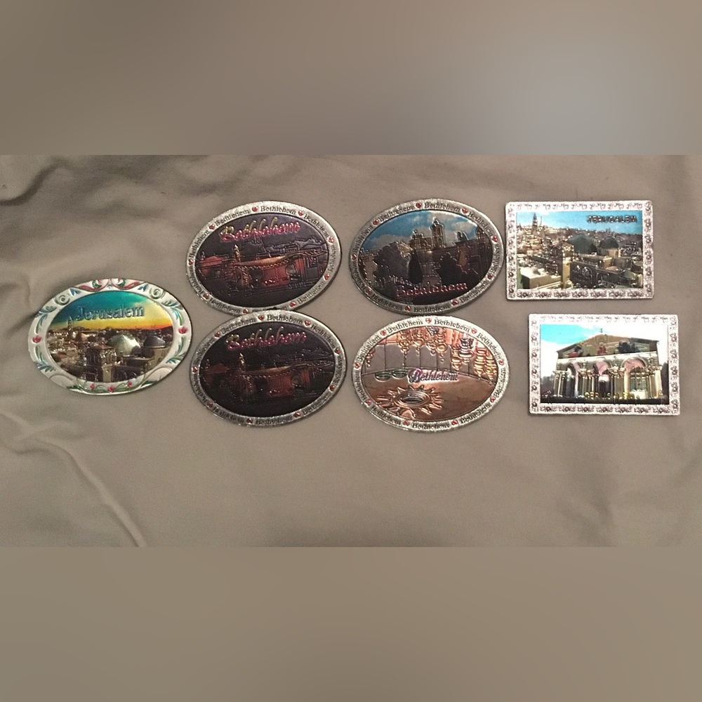 🌺NWOT🌺Jerusalem and Bethlehem Fridge Magnets. NEW